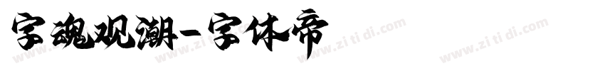 字魂观潮字体转换