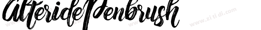AlteridePenbrush字体转换