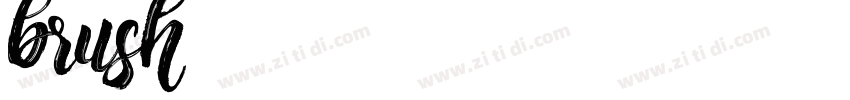 brush字体转换