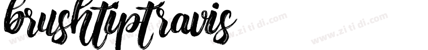brushtiptravis字体转换