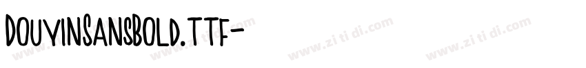 DouyinSansBold.ttf字体转换