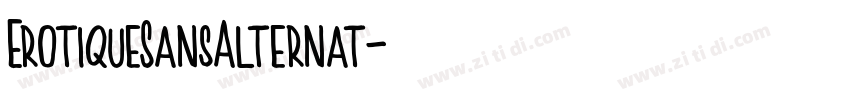 ErotiqueSansAlternat字体转换