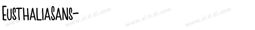 EusthaliaSans字体转换