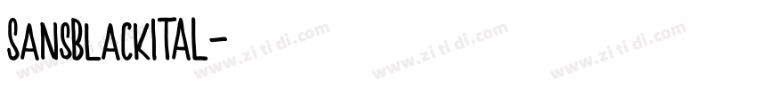 SansBlackITAL字体转换