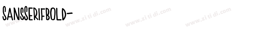 SansSerifbold字体转换