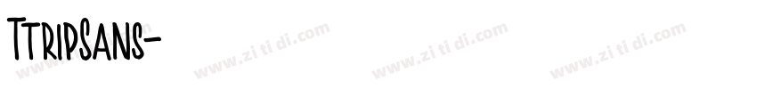 TtripSans字体转换
