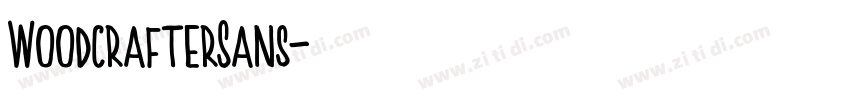 WoodcrafterSans字体转换