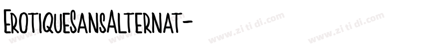 ErotiqueSansAlternat字体转换
