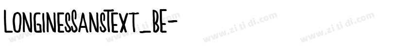 LonginesSansText_BE字体转换