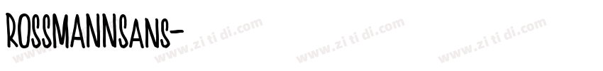 ROSSMANNSans字体转换