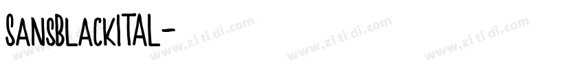 SansBlackITAL字体转换