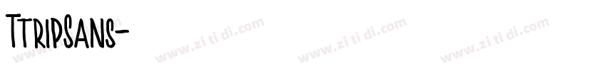 TtripSans字体转换