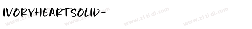 IvoryHeartSolid字体转换