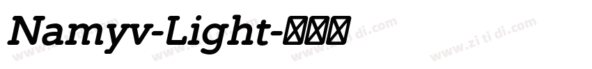 Namyv-Light字体转换