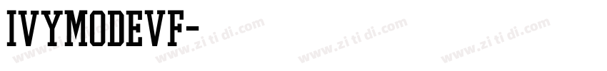 IvyModeVF字体转换
