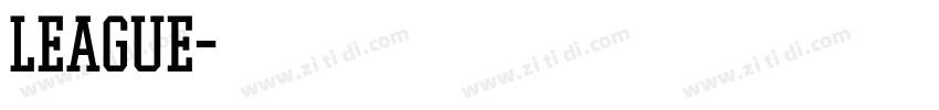 LEAGUE字体转换