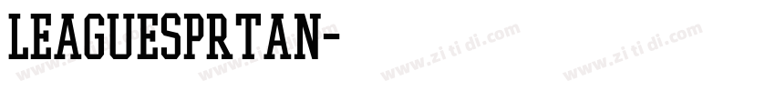 leagueSprtan字体转换