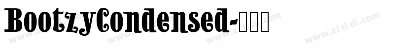 BootzyCondensed字体转换