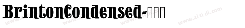 BrintonCondensed字体转换