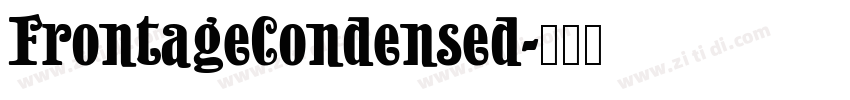 FrontageCondensed字体转换