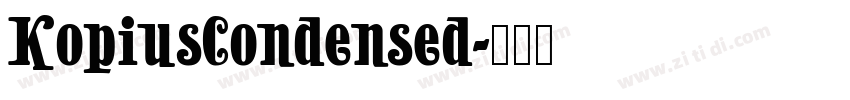 KopiusCondensed字体转换