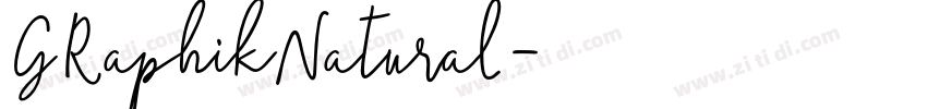 GRaphikNatural字体转换