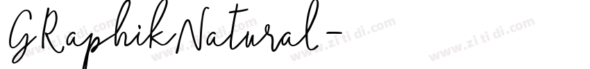 GRaphikNatural字体转换
