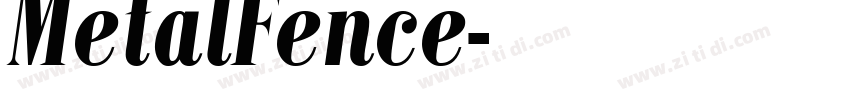 MetalFence字体转换