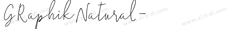 GRaphikNatural字体转换