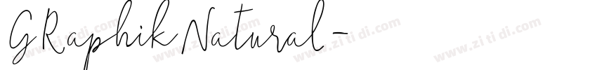 GRaphikNatural字体转换