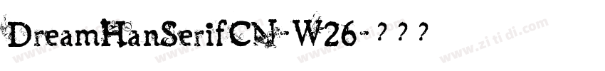 DreamHanSerifCN-W26字体转换