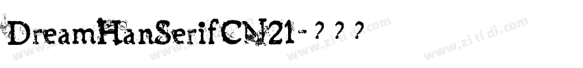 DreamHanSerifCN21字体转换