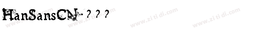 HanSansCN字体转换