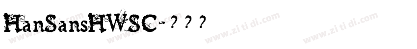 HanSansHWSC字体转换
