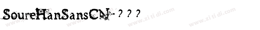 SoureHanSansCN字体转换