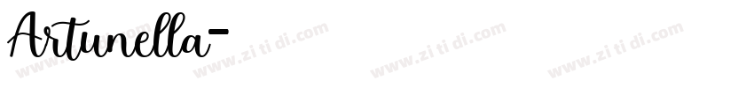 Artunella字体转换