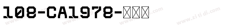 108-ca1978字体转换