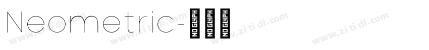 Neometric字体转换
