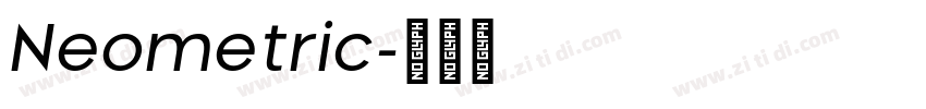 Neometric字体转换