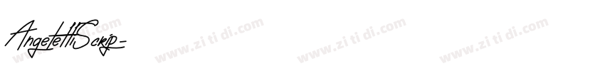 AngelettiScrip字体转换