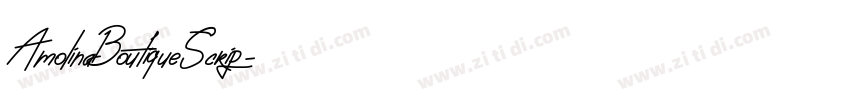 AmolinaBoutiqueScrip字体转换