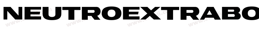 NeutroExtraBold字体转换