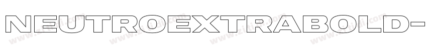 NeutroExtraBold字体转换