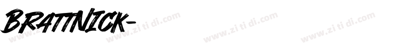 Brattnick字体转换