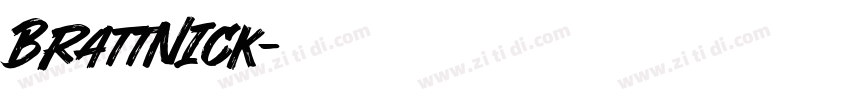 Brattnick字体转换