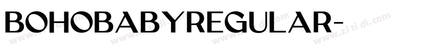 BohoBabyRegular字体转换