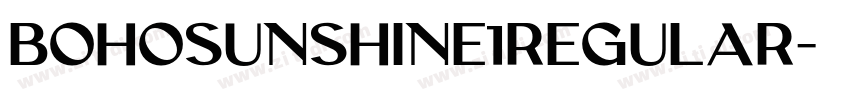 BohoSunshine1Regular字体转换