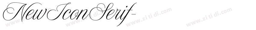 NewIconSerif字体转换