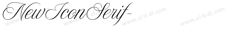 NewIconSerif字体转换