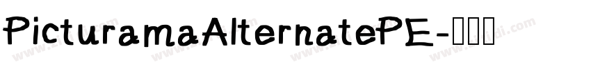 PicturamaAlternatePE字体转换